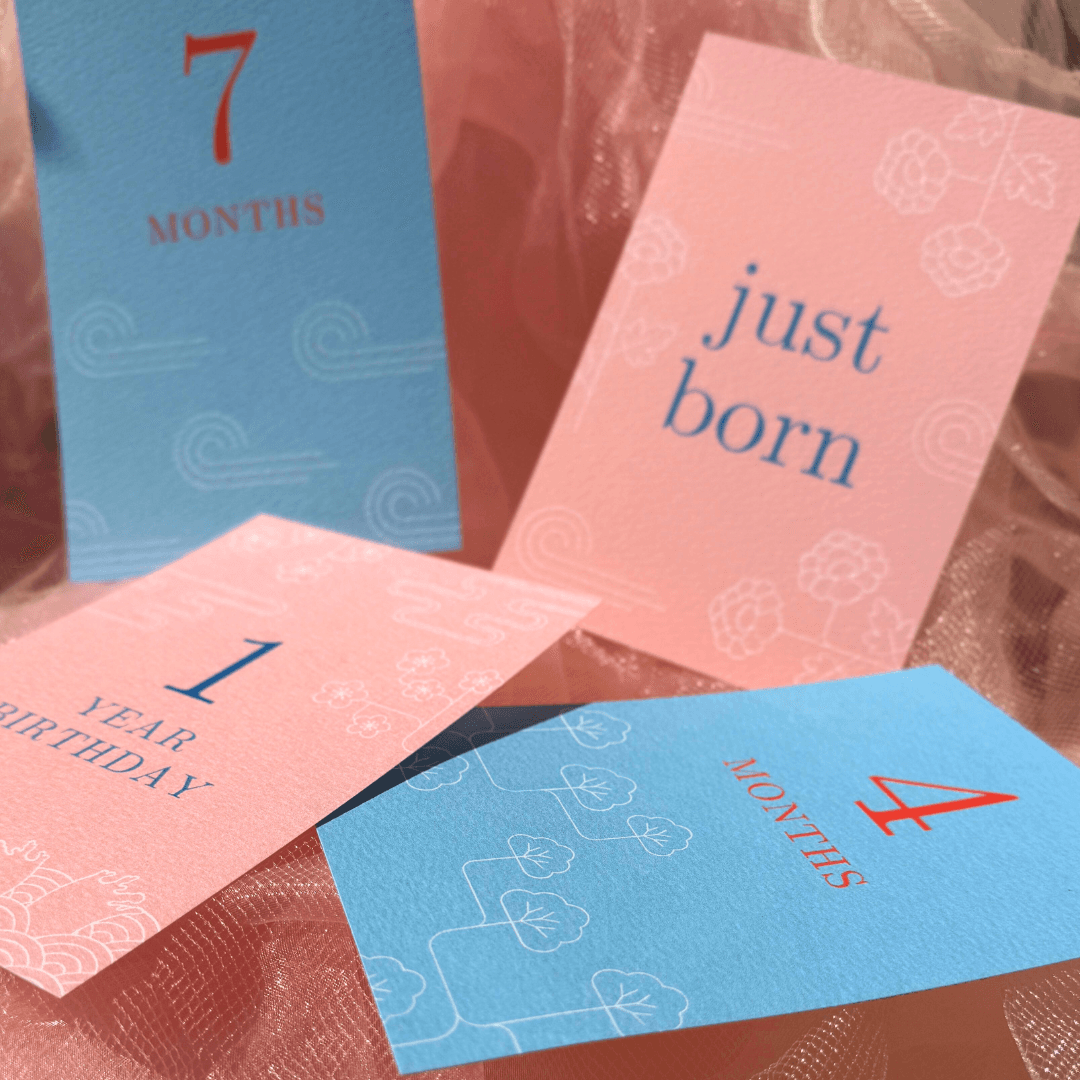 マンスリーカード　和モダン　ポストカードサイズ　【001】