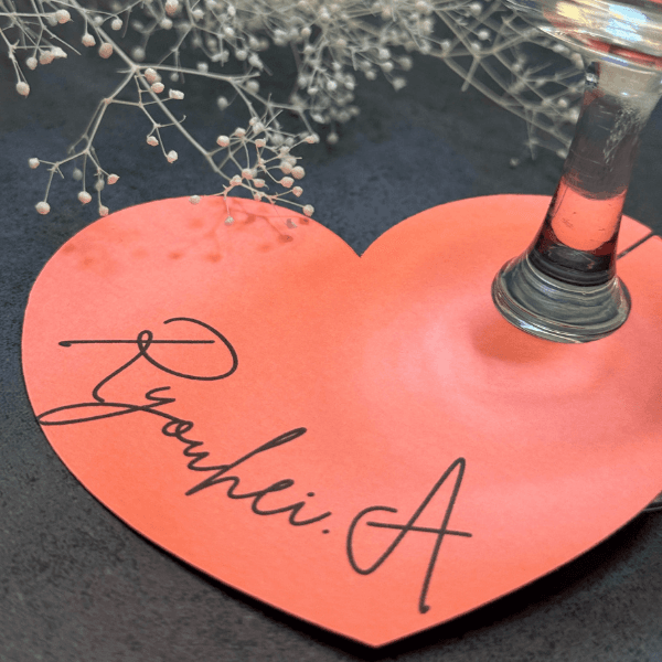 グラスカード席札